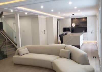 open concept living area and kitchen