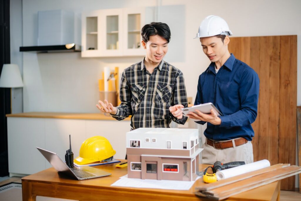 Luxury bathroom renovation in Toronto with freestanding tub and marble tiles