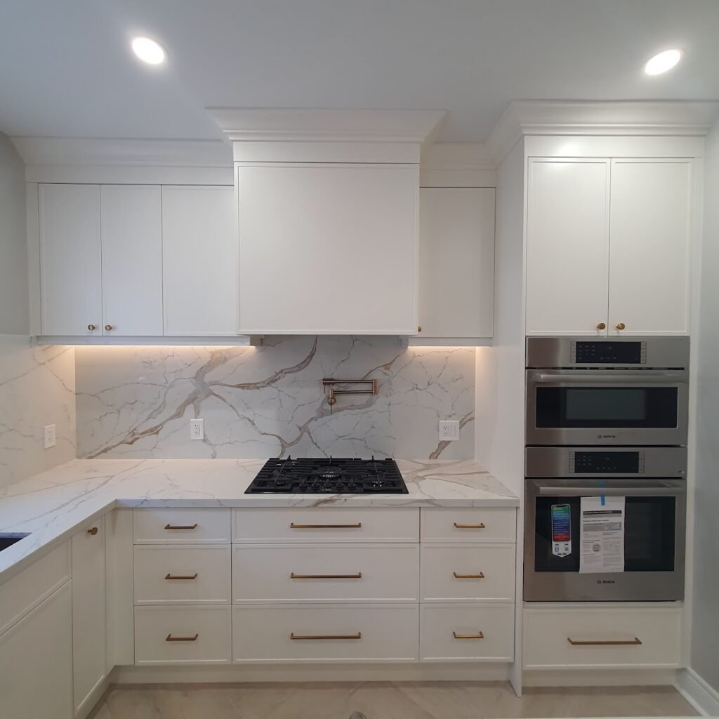 Custom kitchen cabinets after renovation in Richmond Hill by David Reno