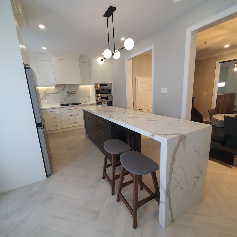 Completed kitchen renovation project in Richmond Hill by David Reno