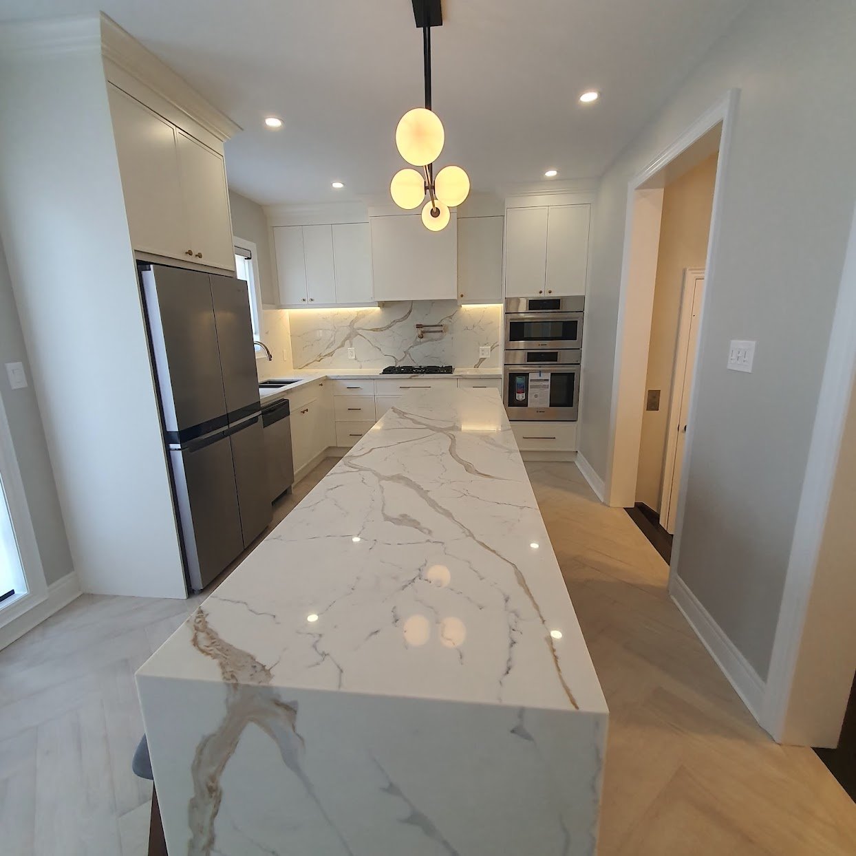 Completed kitchen renovation project in Richmond Hill by David Reno
