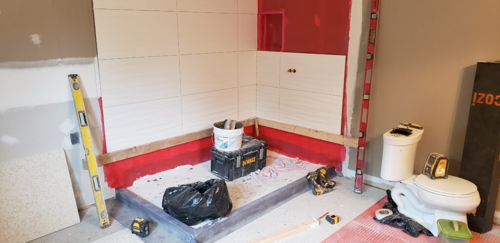 Completed bathroom renovation project in Thornhill by David Reno