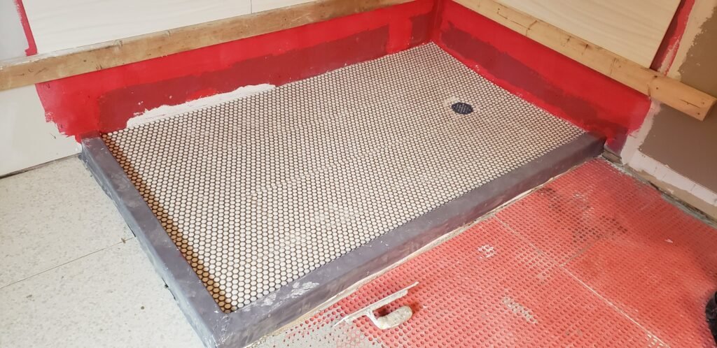 Completed bathroom renovation project in Thornhill by David Reno