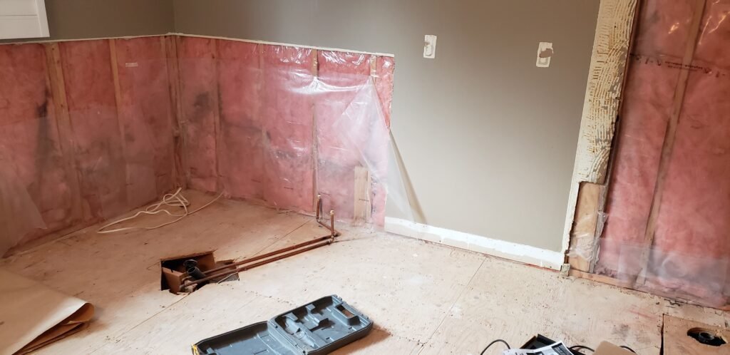 Bathroom before renovation in Thornhill showing outdated fixtures and layout