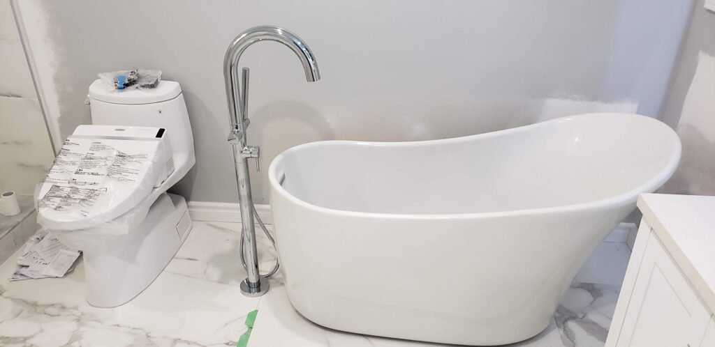 Bathroom renovation white-pine in markham